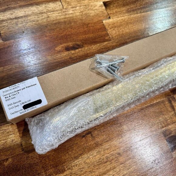 Rejuvenation Drawer Pull Waterhouse Aged Brass 13” Pottery Barn Center 8” & 12” - Picture 8 of 9